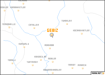 Gebiz (Turkey) map - nona.