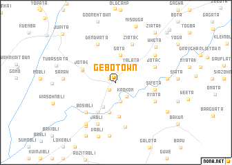 map of Gebo Town