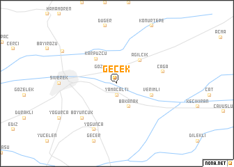 map of Geçek