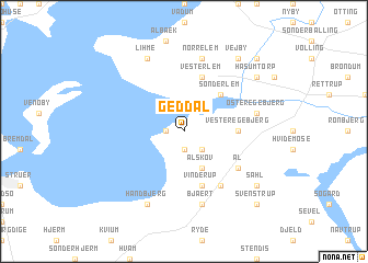map of Geddal