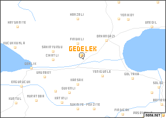map of Gedelek