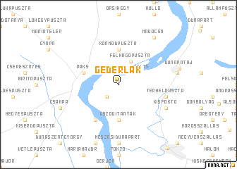 map of Géderlak