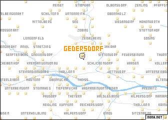 map of Gedersdorf