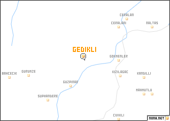 map of Gedikli