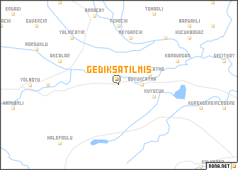 map of Gediksatılmış