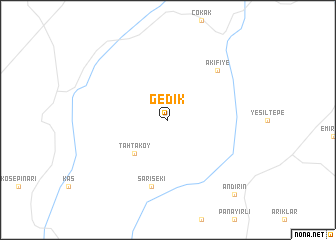 map of Gedik