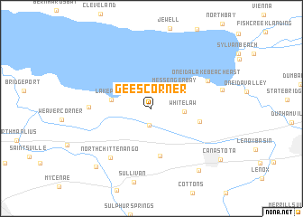 map of Gees Corner