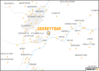 map of Geeseytown