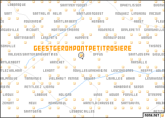 map of Geest-Gérompont-Petit-Rosière