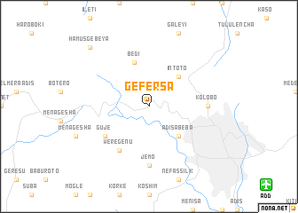 map of Gefersa