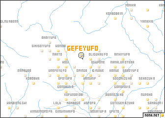 map of Gefeyufo