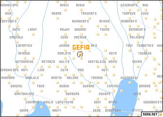 map of Gefia