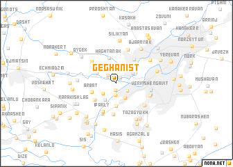 map of Geghanist