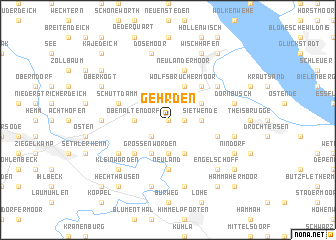 map of Gehrden
