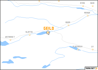map of Geilo