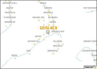 map of Geislach