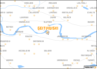 map of Geitvidiški