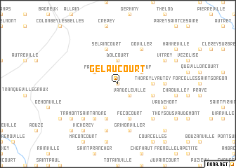 map of Gélaucourt