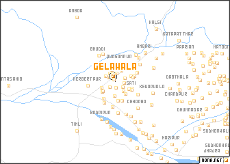 map of Gelāwāla