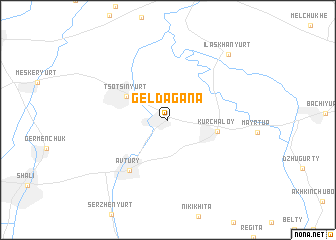 map of Geldagana