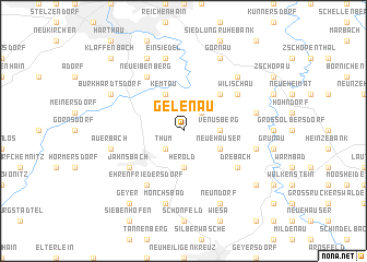 map of Gelenau