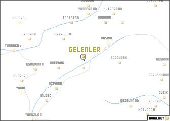 map of Gelenler