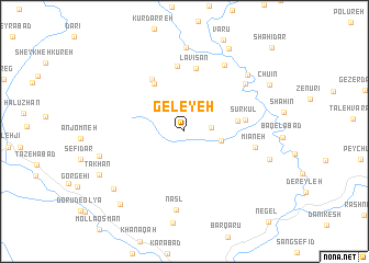 map of Geleyeh