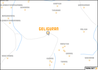 map of Gelīgūrān