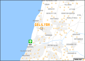 map of Gelil Yam