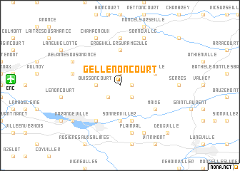 map of Gellenoncourt