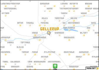map of Gellerup
