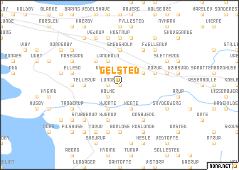 map of Gelsted