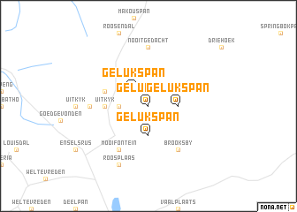 map of Gelukspan