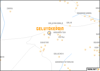 map of Gelūyok-e Pā\