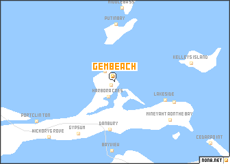 map of Gem Beach