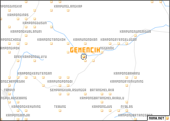 map of Gemencih