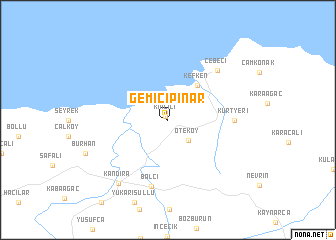 map of Gemicipınar