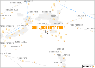 map of Gem Lake Estates