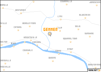 map of Gemmer