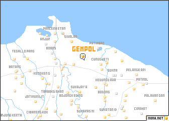map of Gempol