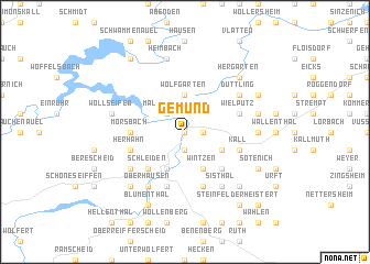 map of Gemünd