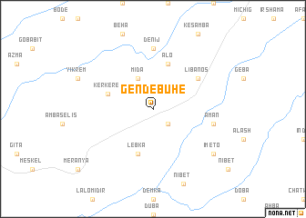 map of Gende Buhē