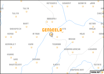 map of Gende Ēla