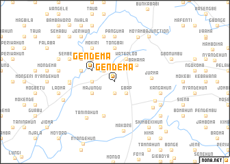 map of Gendema