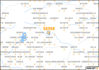 map of Gende