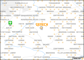 map of Genech