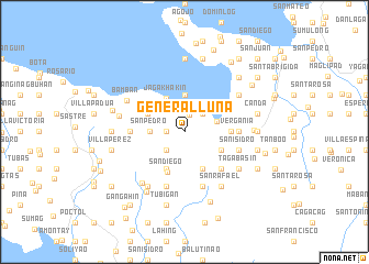 map of General Luna