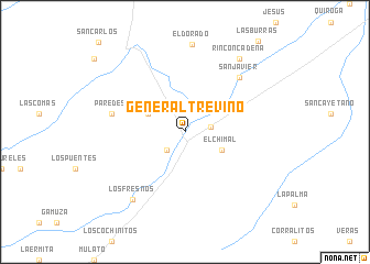 map of General Treviño