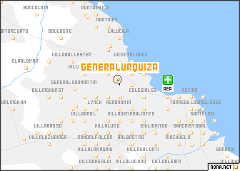 map of General Urquiza