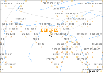 map of Générest
